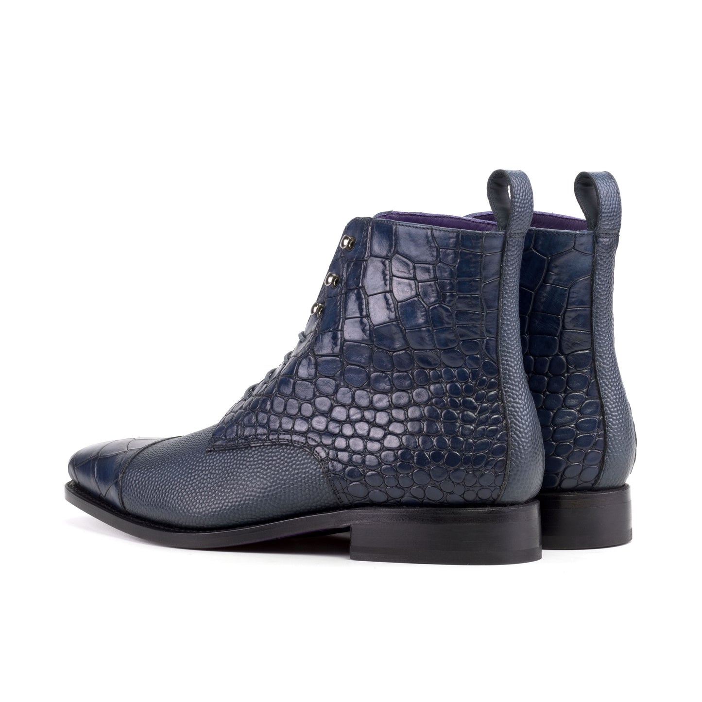 Jumper Boot - Croco Goodyear Welted